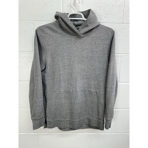 John Elliott + Co Hoodie 3 Large Villain Gray Slim Fit Sweatshirt Side Zip Terry